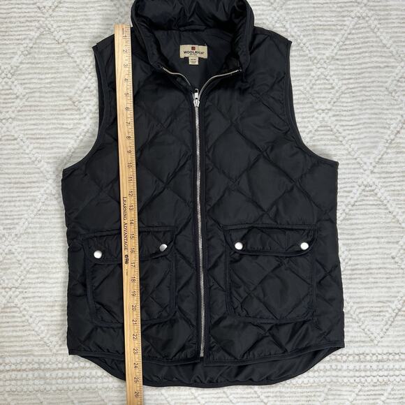 Woolrich Black Quilted Puffer Duck Down Filled Vest Jacket Womens Size Medium - Picture 4 of 10